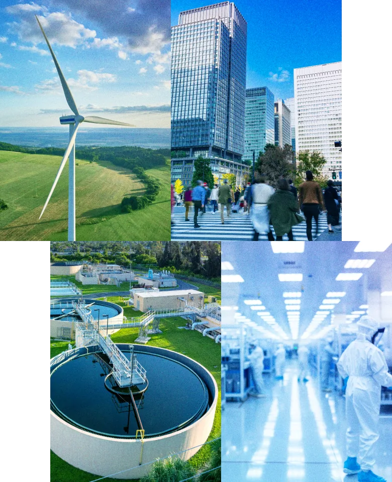 風力発電・都市・水処理施設・クリーンルームなど横河電機が支える社会インフラの現場