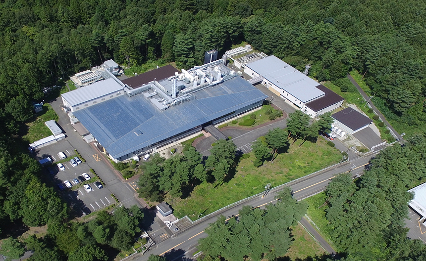>横河電機駒ヶ根事業所の鳥瞰図です。
